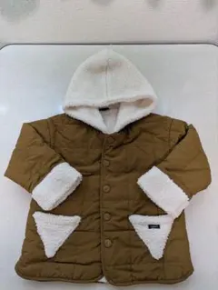 フード付きブラウンジャケット