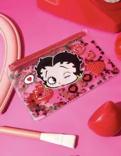 ベティちゃん　ポーチ　クリアポーチ　キャラクターポーチ　フラットポーチラメのサムネイル
