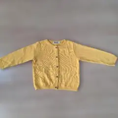 ミキハウス Lサイズ イエローカーディガン