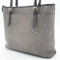 【美品】ニナリッチ　トートバッグ　肩掛け可　レザー　マチ有　自立　ゴールド金具