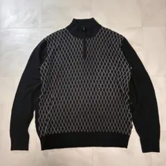 IGNIO イグニオ　ハーフジップ ニット セーターブラック　iheat