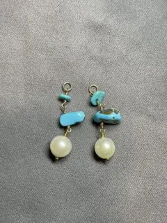 美品❤️ アガット K10ターコイズピアスチャーム 楽天市場】K10イミテーションターコイズピアスチャーム