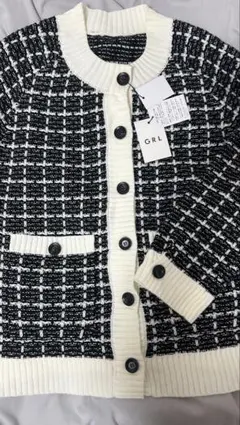 GRL ◆チェック柄ニットカーディガン