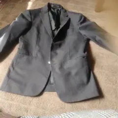 ダークグレー ストライプ ビジネススーツ