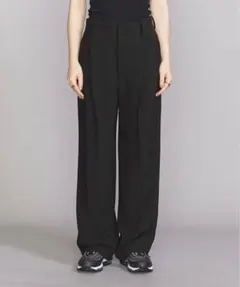 Beauty&Youth ブラック ストレートパンツ S 黒 ダブルクロス