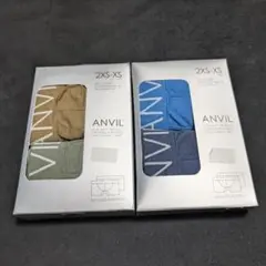 ANVIL ボクサーパンツ 2XS-XS 2枚セット×2　人気