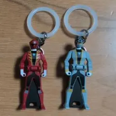 めじるしアクセサリー　レンジャーキー　ゴーカイレッド　ゴーカイシルバーセット