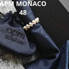 APM MONACO パール リング ローズゴールド 48 号