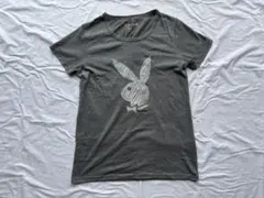 PLAYBOY Tシャツ 平成ギャル　グランジ　y2k グレーのサムネイル