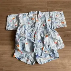 ホットビスケッツ甚平くま水色80