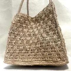美品】ヘレンカミンスキー ラフィア キャメル かごバッグ - メルカリ