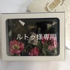 FEILER 花柄ポーチ 黒　フェイラー　ラビリンス