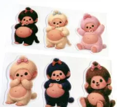 アメステロールシール6柄　もんちっち