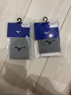 Mizuno リストバンド グレー 2個セット