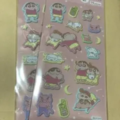 クレヨンしんちゃん ふわふわシール２点