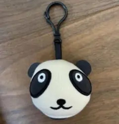 パンダ顔 キーホルダー クリップ付き