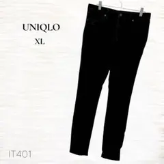 UNIQLO/EZYスキニーフィットカラージーンズ /ＸＬ/ブラック/ストレッチ