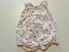 いちご柄ロンパース フリル付きのサムネイル