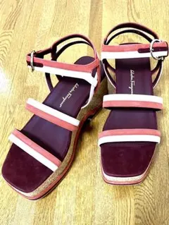 【新品未使用】フェラガモMysen ウェッジソールサンダル 7 1/2 25cm