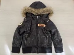 ブラック中綿コート サイズ100