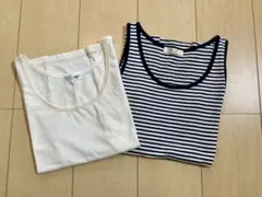 レディース タンクトップ 2枚セット ノースリーブ