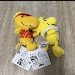 スヌーピー ウッドストック ぬいぐるみ 2点