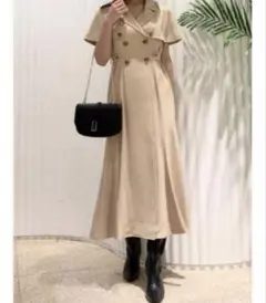 SNIDEL スナイデル ケープカラートレンチワンピース