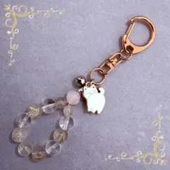 願いを後押しするパワーストーンの手作りキーホルダー（片思い成就・恋愛運など）②