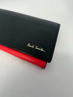 【期間限定値下げ】Paul Smith 二つ折り名刺入れ 黒/赤