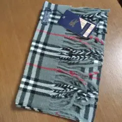 Burberry's グレー チェック柄 スカーフ