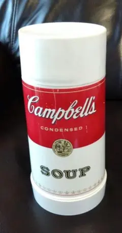 レトロ ヴィンテージ キャンベル スープ 空き缶 ゴミ箱 スチール缶 
