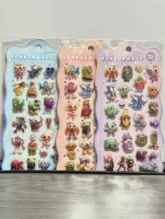 イタリアンブレインロッド　サフールボンボンドロップ風シール　3枚セット