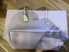 coach トートバッグ　リバーシブル　パープル