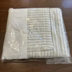 新品未使用　オーガニックコットン　フードつきおくるみ