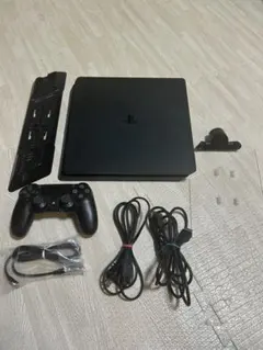 PlayStation 4 本体 ブラック、純正背面パット付き