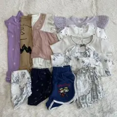 ベビー服まとめ売り 70㎝～80㎝ 女の子 夏用 11点 ロンパースなど