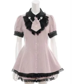 Secret Honey シークレットハニー ラッフルネクタイ半袖セットアップ