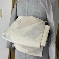 はまぐり型 二部式銀座結び作り帯 夏帯 筏 流水 ふくよかさんにものサムネイル