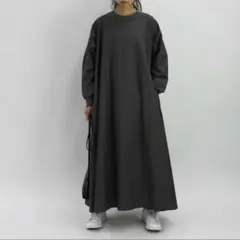 美品 no one knows 首元リブマキシワンピース