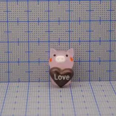 【1503】ラブチョコぶたのガラス細工