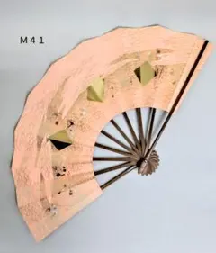 사용하지 않은 새 일본 댄스 부채, 프레임에 넣거나 인테리어에 사용할 수 있습니다. M41