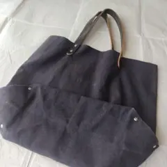 TEMBEA キャンパス地ブラック　トートバッグ