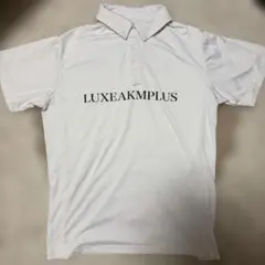 LUXEAKMPLUS ホワイト ポロシャツ