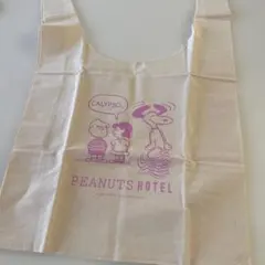 PEANUTS HOTEL エコバッグ ベージュ　スヌーピー