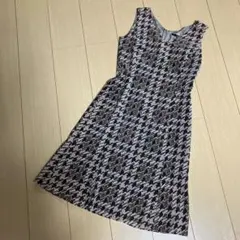 OZOC ノースリーブ 千鳥格子柄　ワンピース 38のサムネイル