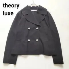 セオリーリュクス☆サキソニーライナー付きウールトレンチコート42黒 セオリーリュクス☆サキソニーライナー付きウールトレンチコート