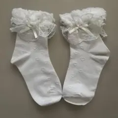 ソックス 14cm白 レース フリル キッズ 女の子 フォーマル 靴下