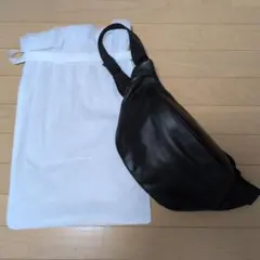 GREEN LABEL RELAXING ブラックレザーショルダーバッグ