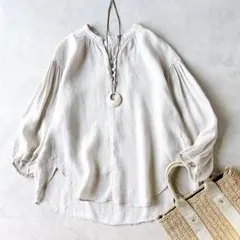 北欧暮らしの道具店 香菜子さんと作った2wayブラウス リネン100 