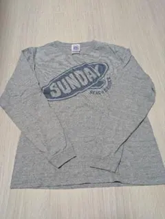 SUNDAY BEACH CRUISER 長袖Tシャツ/ヘザーグレー